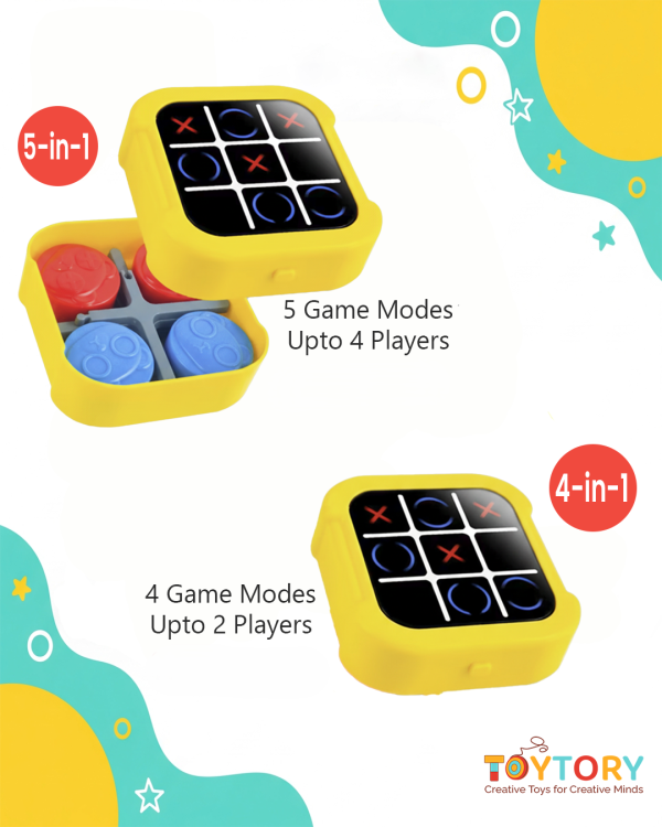 Digital Tic Tac Toe 4-in-1 and 5-in-1 Comparison